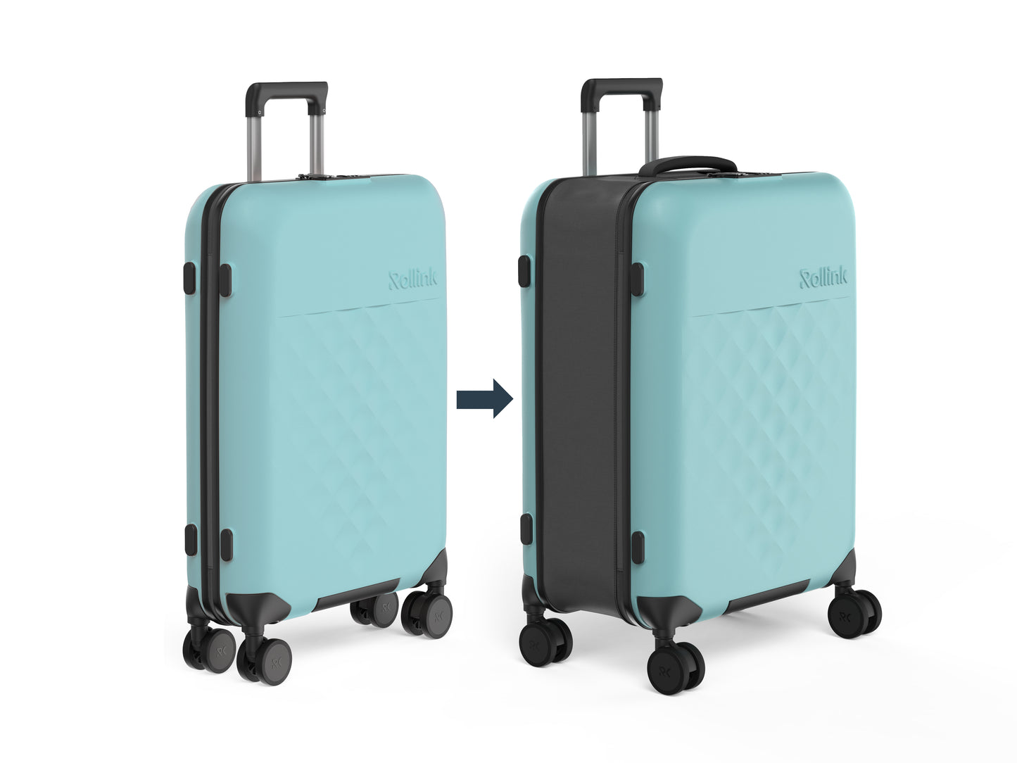 Rollink Flex 360° Spinner Collapsible Suitcase - 26"